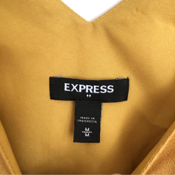 Express Mustard Yellow Flowy Tanktop - Picture 3 of 5
